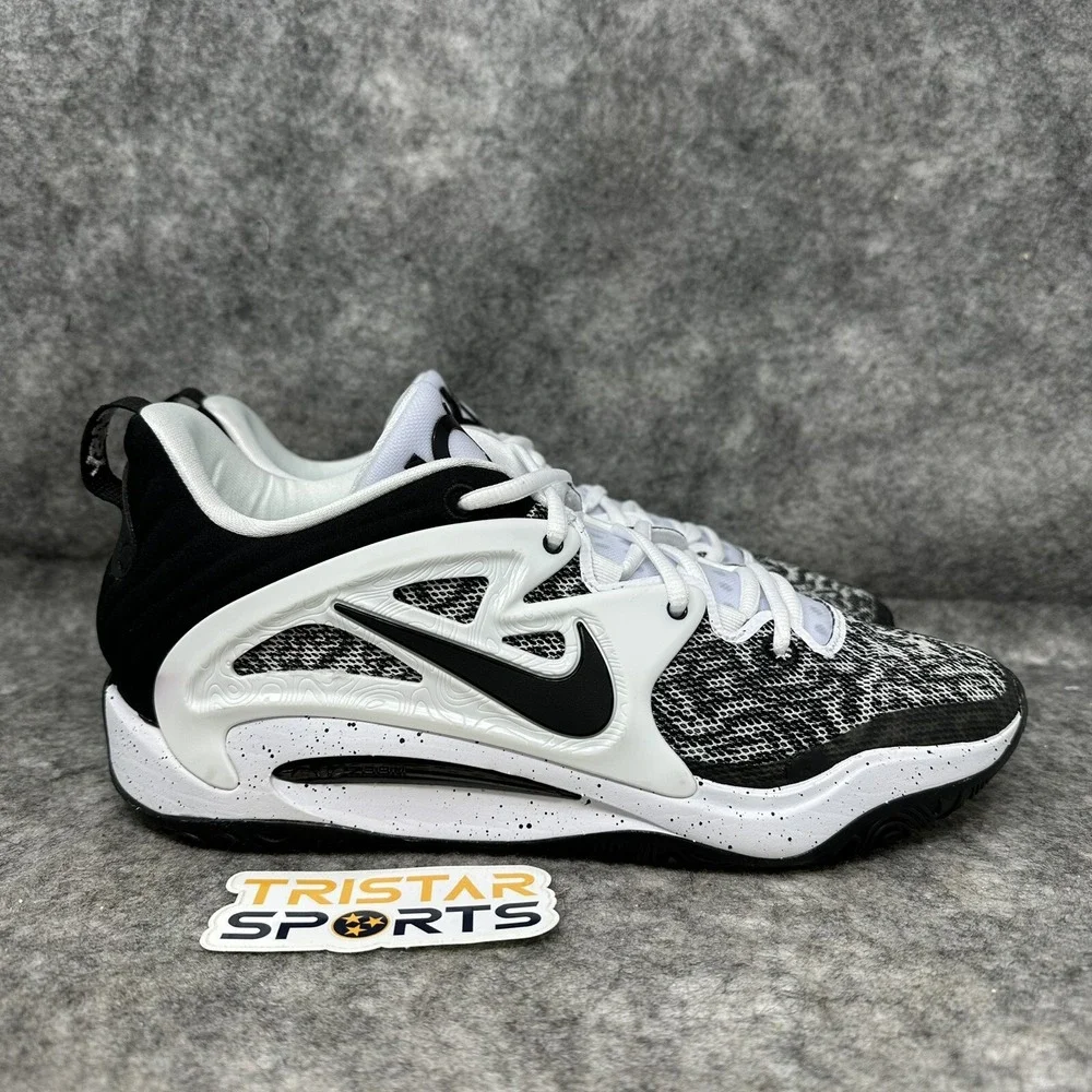 Nike KD 15 Basketball Shoes Mens 10.5 Black White Speckled Oreo DO9826-100